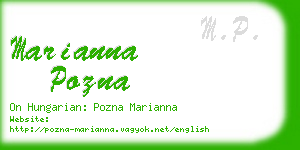 marianna pozna business card